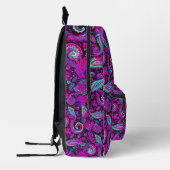 Paarse Paisley Bedrukte Rugzak (Links)