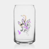 Paarse Paisley Blikkoeler Blikvorm Glas (Voorkant)