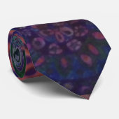 Paarse paisley das (Opgerold)