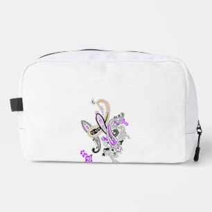 Paarse Paisley Dopp-kit Toilettas Toilettasje