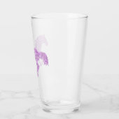 Paarse Paisley Galloping Horse Glas (Links)