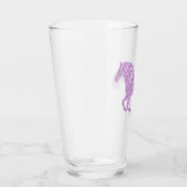 Paarse Paisley Galloping Horse Glas (Rechts)