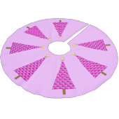 Paarse paisley moderne kerstboom kerstboom rok (Gekanteld)