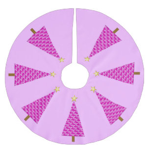 Paarse paisley moderne kerstboom rok