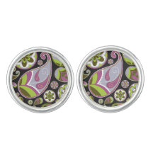 Paarse Paisley Patroon
