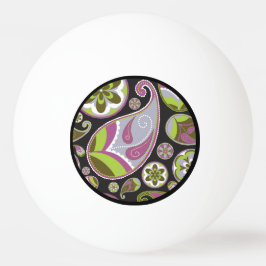 Paarse paisley patroon pingpongbal