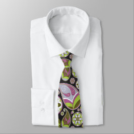 Paarse Paisley Patroon Stropdas