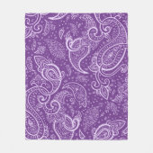 Paarse Paisley Pattern Deken (Voorkant)