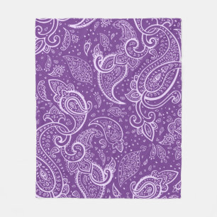 Paarse Paisley Pattern Deken
