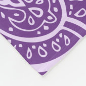 Paarse Paisley Pattern Deken (Hoek)