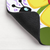 Paarse Paisley Pattern; lieveheersbeestje Muismat (Hoek)