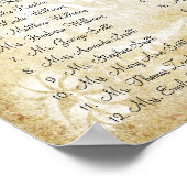 Paarse Paisley Peacock Wedding Seating Charts Poster (Hoek)