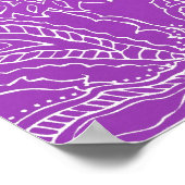 Paarse Paisley Print Summer Fun Girly Pattern (Hoek)