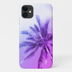 Paarse palmboom Case-Mate iPhone case