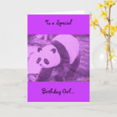 paarse panda kaart (Gele Bloem)