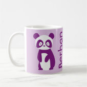 Paarse Panda (naam en voornaam) Koffiemok (Links)