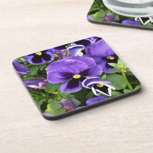 paarse panelen bier onderzetter (Linkerzijde)