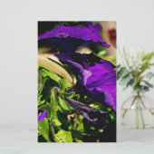 Paarse paniek briefpapier (Staand voorkant)