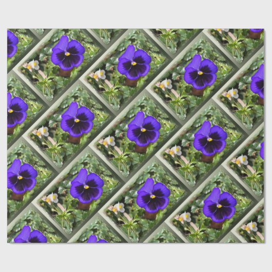 Paarse paniek cadeaupapier (Vlak)