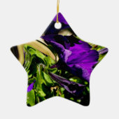 Paarse paniek keramisch ornament (Voorkant)