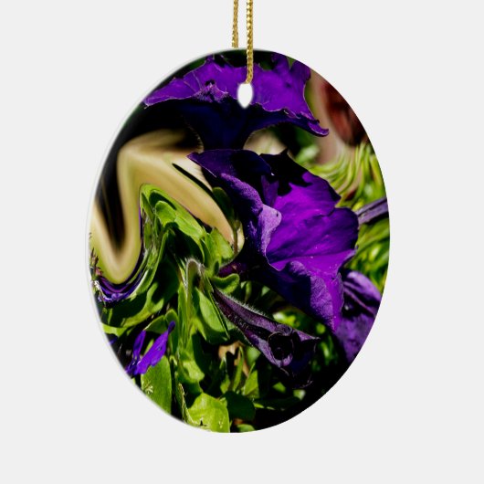 Paarse paniek keramisch ornament (Rechts)