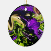 Paarse paniek keramisch ornament (Links)