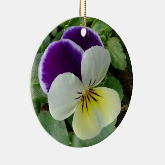 Paarse paniek keramisch ornament (Rechts)