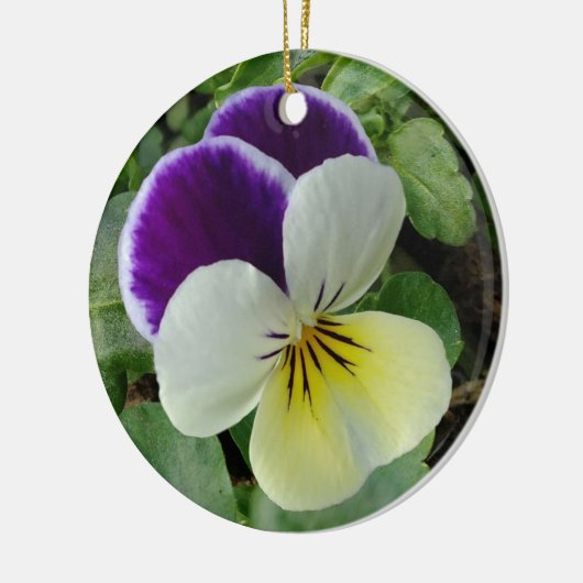 Paarse paniek keramisch ornament (Links)