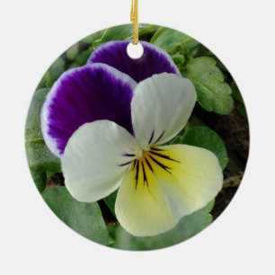Paarse paniek keramisch ornament