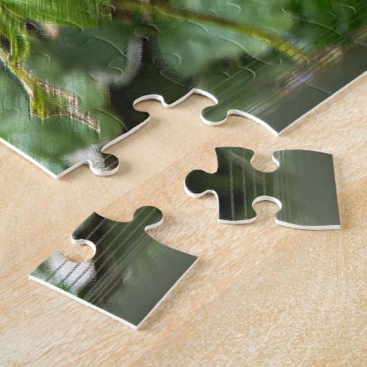 Paarse paniek legpuzzel (Zijkant)