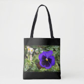 Paarse paniek tote bag (Voorkant)