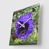 Paarse paniek vierkante klok (Hoek)