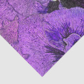 Paarse pansies, abstract schilderij, bloemkunst tissuepapier (Detail)