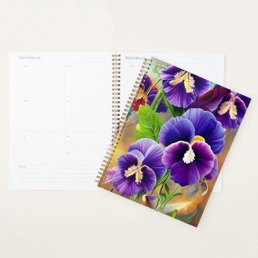 Paarse Pansies - AI ART Planner (Display)