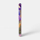 Paarse Pansies - AI ART Samsung Galaxy Hoesje (Linkerkant)