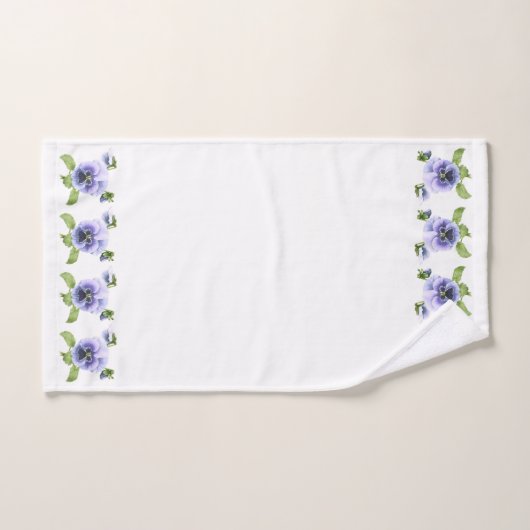 Paarse Pansies Bad Handdoek (Handdoek)