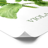 Paarse Pansies — Botanische Kunstafdrukken Poster (Hoek)