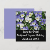 Paarse Pansies Garden Floral (Voorkant / Achterkant)