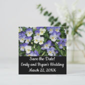 Paarse Pansies Garden Floral (Staand voorkant)