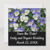 Paarse Pansies Garden Floral (Voorkant)