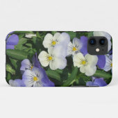 Paarse Pansies Garden Floral Case-Mate iPhone Case (Achterkant (horizontaal))