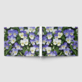 Paarse Pansies Garden Floral Gastenboek (Volledig)