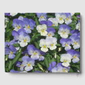 Paarse Pansies Garden Floral Gastenboek (Achterkant)