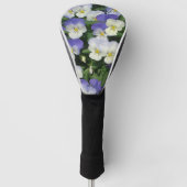 Paarse Pansies Garden Floral Golfheadcover (Voorkant)