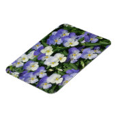Paarse Pansies Garden Floral Magneet (Linkerzijde)