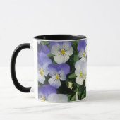 Paarse Pansies Garden Floral Mok (Links)
