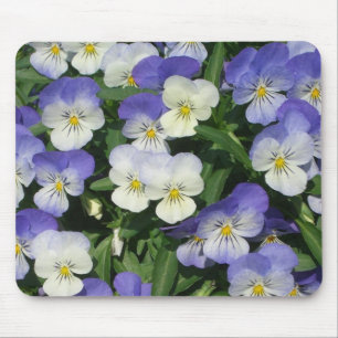 Paarse Pansies Garden Floral Muismat