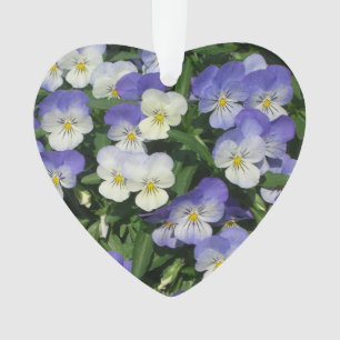 Paarse Pansies Garden Floral Ornament