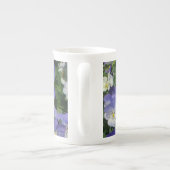 Paarse Pansies Garden Floral Porselein Kop (Achterkant)