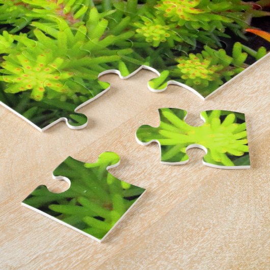 Paarse Pansies Jigzaag Puzzle Legpuzzel (Zijkant)